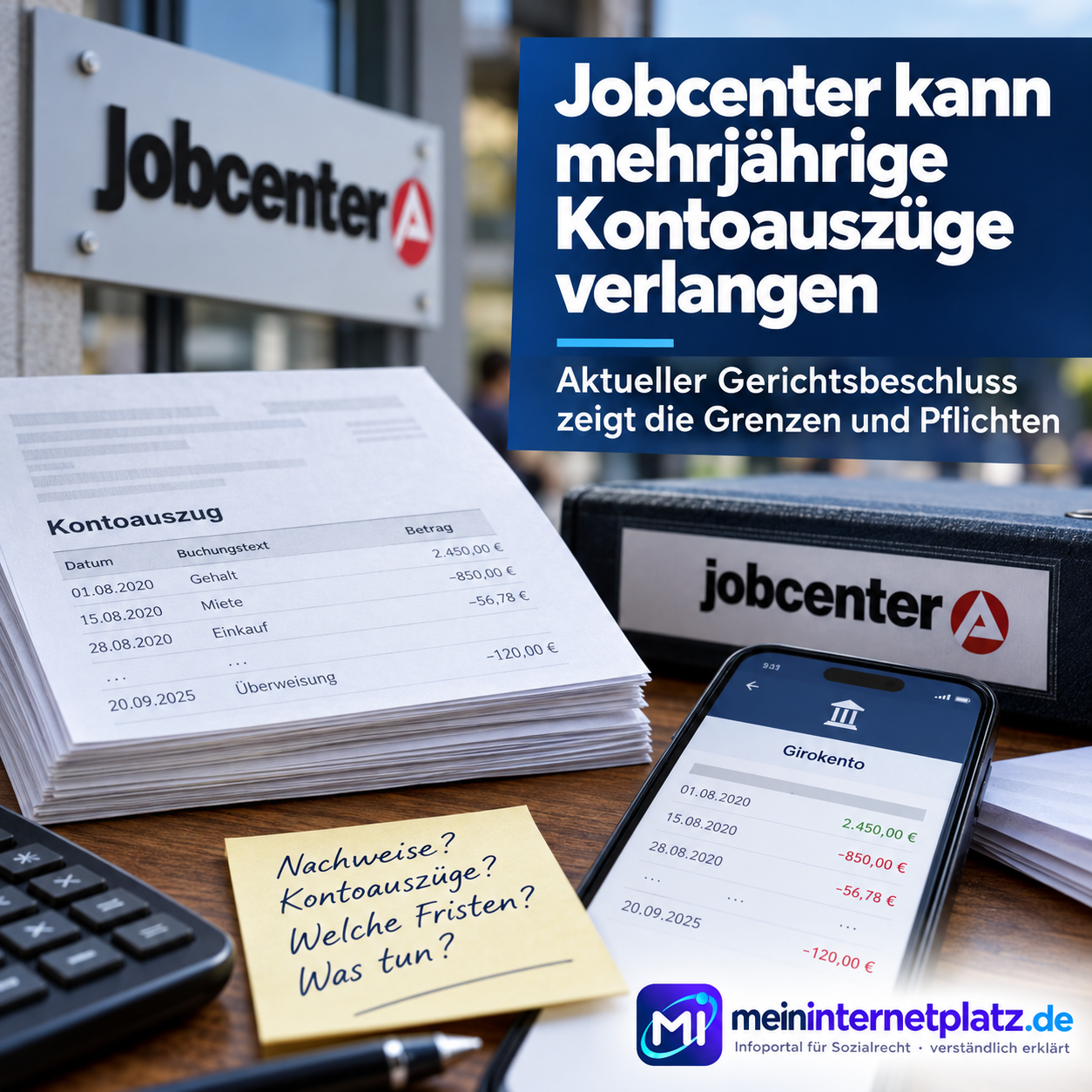 LSG Berlin-Brandenburg: Umfangreiche Kontoauszüge können bei konkreten Zweifeln verlangt werden